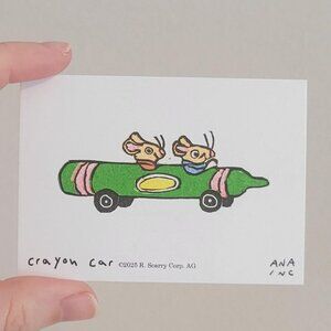 Inciardi Mini Print - Crayon Car - Richard Scary Collection